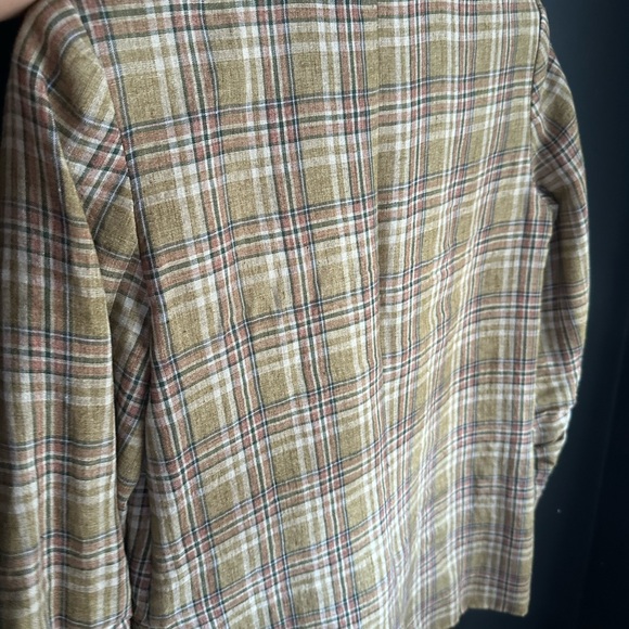 Veronica Beard Linen Beacon Plaid Dickey Blazer Jacket 4 - Picture 5 of 6